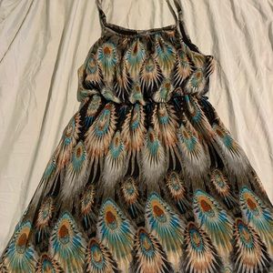 Cute Peacock Maxi Blouse